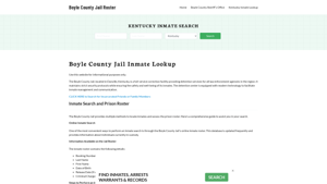 Boyle County Jail Roster Lookup, KY, Inmate Search