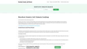 Bracken County Jail Roster Lookup, KY, Inmate Search