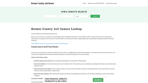 Bremer County Jail Roster Lookup, IA, Inmate Search