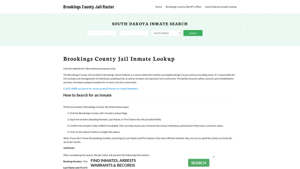 Brookings County Jail Roster Lookup, SD, Inmate Search