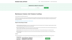 Buchanan County Jail Roster Lookup, MO, Inmate Search