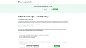 Calumet County Jail Roster Lookup, WI, Inmate Search