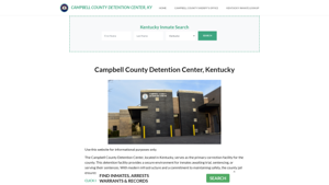 Campbell County Detention Center, KY Inmate Roster, Offender Search