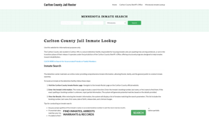 Carlton County Jail Roster Lookup, MN, Inmate Search