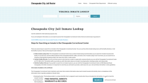 Chesapeake City Jail, VA Inmate Search, Jail Roster, Bookings