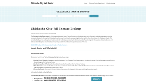 Chickasha City Jail, OK Inmate Search, Jail Roster, Bookings