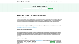 Childress County Jail Roster Lookup, TX, Inmate Search