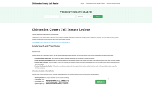 Chittenden County Jail Roster Lookup, VT, Inmate Search