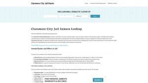 Claremore City Jail, OK Inmate Search, Jail Roster, Bookings