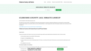 Cleburne County Jail Roster Lookup, AR, Inmate Search