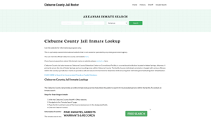 Cleburne County Jail Roster Lookup, AR, Inmate Search