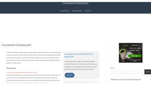 Colorado Genealogy – Colorado Genealogy