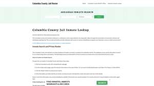 Columbia County Jail Roster Lookup, AR, Inmate Search