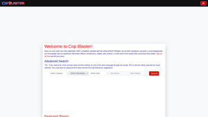 Cop Blaster: Police Misconduct Reporting & Monitoring