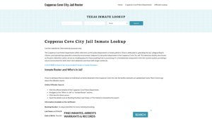 Copperas Cove City Jail, TX Inmate Search, Jail Roster, Bookings