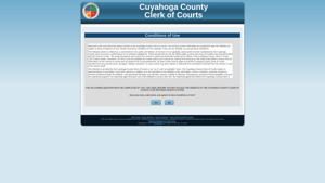 Cuyahoga County Clerk of Courts Site Terms of Service