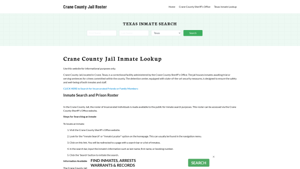 Crane County Jail Roster Lookup, TX, Inmate Search