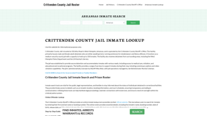 Crittenden County Jail Roster Lookup, AR, Inmate Search