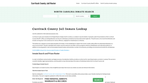 Currituck County Jail Roster Lookup, NC, Inmate Search