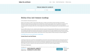 Dallas City Jail, TX Inmate Search, Jail Roster, Bookings