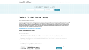 Danbury City Jail, CT Inmate Search, Jail Roster, Bookings