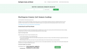 Darlington County Jail Roster Lookup, SC, Inmate Search