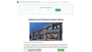 Dekalb County Detention Center, IL Inmate Roster, Offender Search