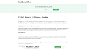 DeKalb County Jail Roster Lookup, GA, Inmate Search