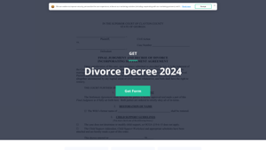 Divorce Decree - Printable Blank PDF Online