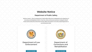 Department of Public Safety — New Websites