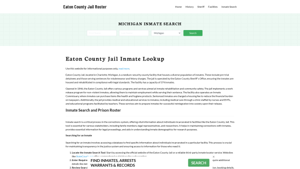 Eaton County Jail Roster Lookup, MI, Inmate Search