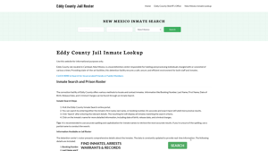 Eddy County Jail Roster Lookup, NM, Inmate Search