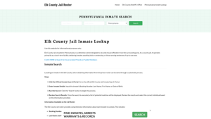 Elk County Jail Roster Lookup, PA, Inmate Search