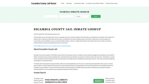 Escambia County Jail Roster Lookup, FL, Inmate Search