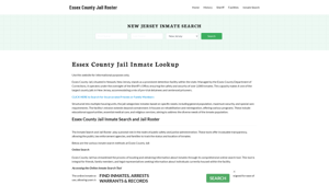 Essex County Jail Roster Lookup, NJ, Inmate Search