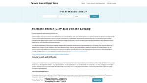 Farmers Branch City Jail, TX Inmate Search, Jail Roster, Bookings