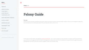 Felony Guide - Information about felonies