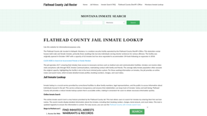 Flathead County Jail Roster Lookup, MT, Inmate Search