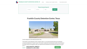 Franklin County Detention Center, TX Inmate Roster, Offender Search