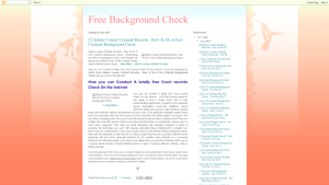 Free Background Check