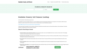 Gadsden County Jail Roster Lookup, FL, Inmate Search