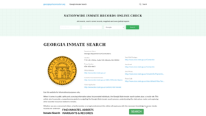 Georgia Inmate Search - GA DOC Offenders Lookup