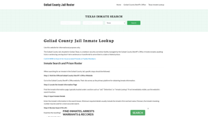 Goliad County Jail Roster Lookup, TX, Inmate Search