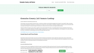 Gonzales County Jail Roster Lookup, TX, Inmate Search