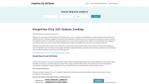 Grapevine City Jail, TX Inmate Search, Jail Roster, Bookings