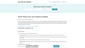 Great Falls City Jail, MT Inmate Search, Jail Roster, Bookings