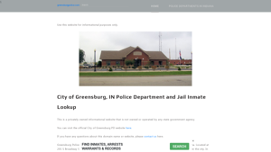 City of Greensburg, IN Police Department and Jail Inmate Lookup