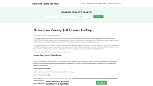 Habersham County Jail Roster Lookup, GA, Inmate Search