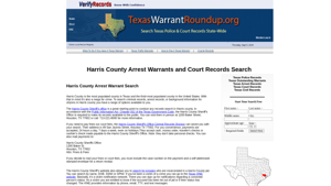 Harris County Arrest Warrants Search