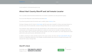 About Hart County Sheriff’s Office and Jail, GA